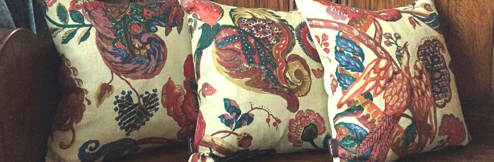 Poppinjay Linen Cushions