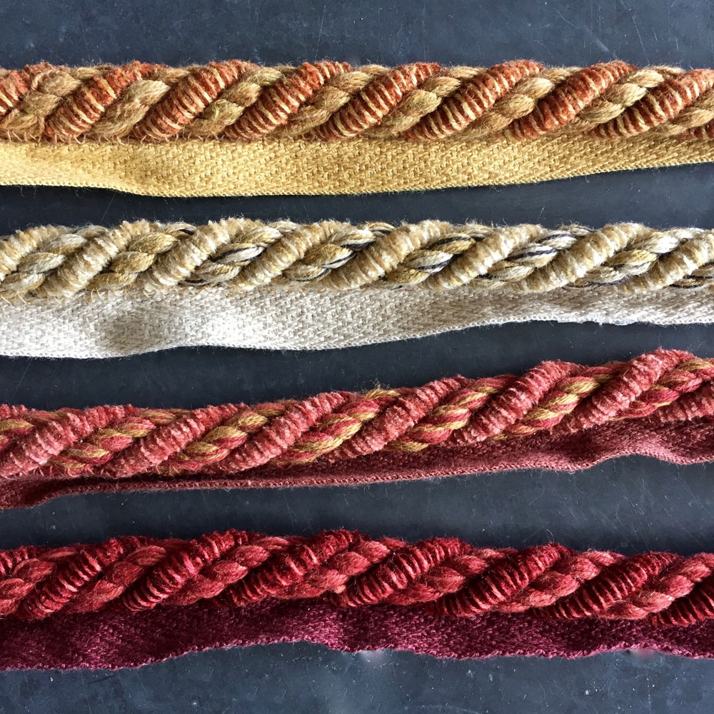 Etosha Flanged Rope - Cranberry, Ian Sanderson Fabrics Trimmings ...